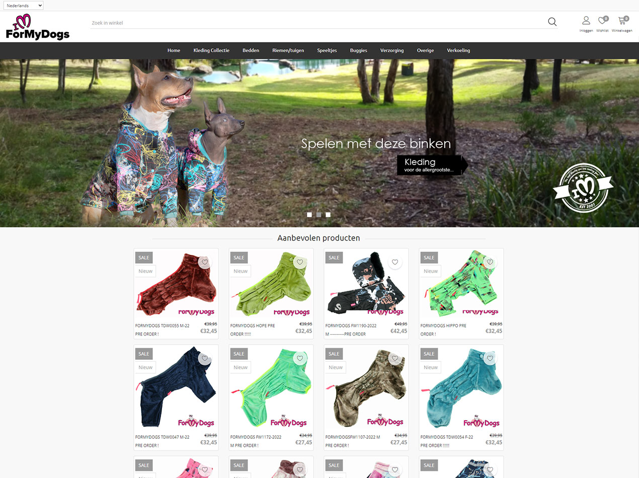 For my dogs shop
